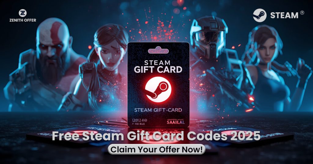 Free Steam Gift Card Codes 2025 – Unlock Instant Rewards & Wallet Credits for USA Gamers